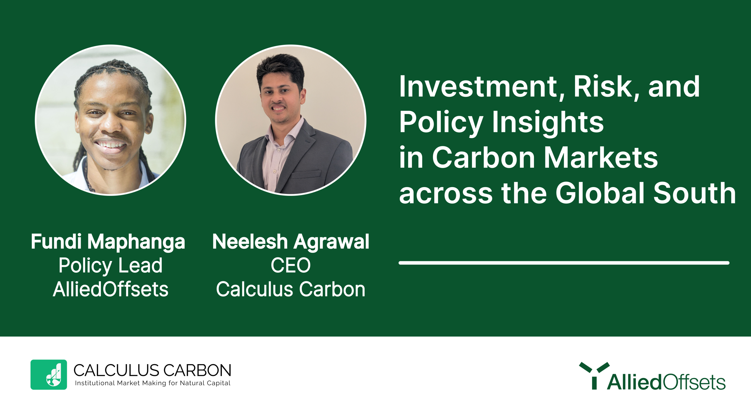 Investment, Risk, and Policy Insights in Carbon Markets across the Global South