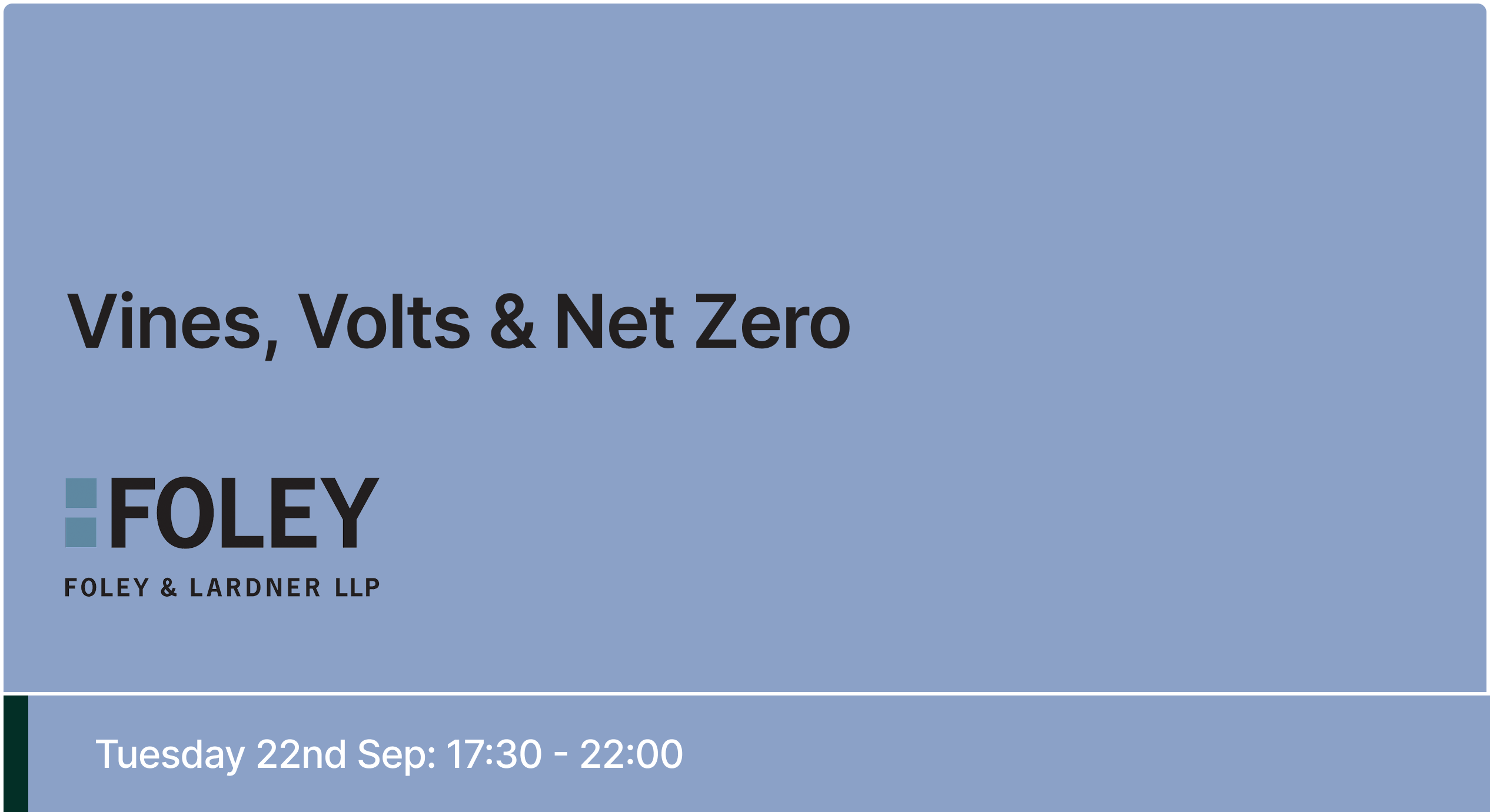 Vines, Volts & Net Zero